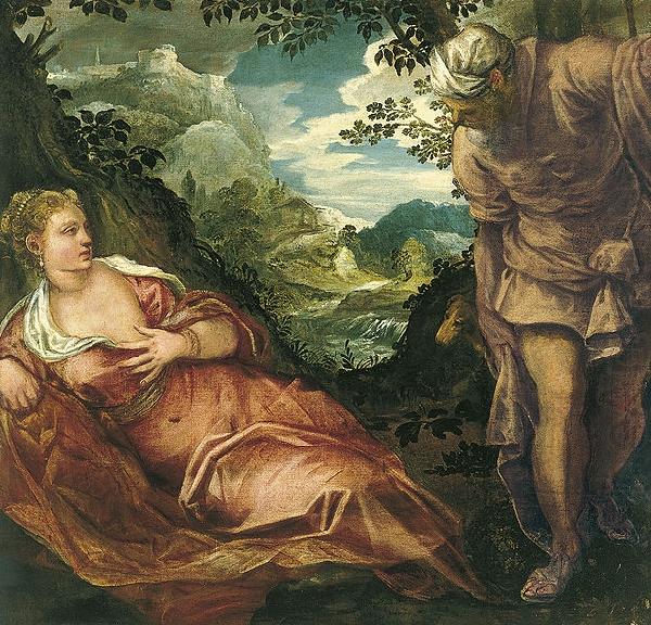 Jacopo Tintoretto Tamar und Juda china oil painting image